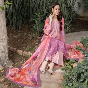 Diseñadores paquistaníes Salwar Kameez Dr Haris Vol SAMAR Conjunto de Kurta indio para mujer Traje de mujer Trajes y vestidos paquistaníes elegantes - Product Image 4