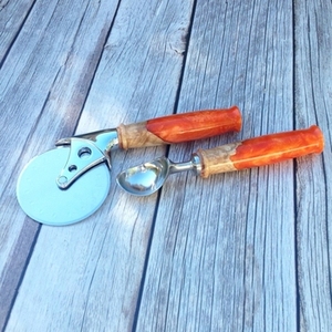 Juego de acero inoxidable de la mejor calidad con asas de resina, cuchara de boda de la India, perfecto para el hogar, cocina, hoteles y restaurantes - Product Image 4