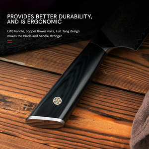 Cuchillo de Chef de cocina de hoja de acero con servicio OEM ODM de alta calidad personalizado al por mayor herramienta de corte de carne y verduras de cocina súper afilada - Product Image 3