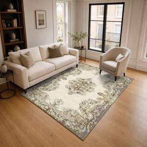 <b>RUGS</b> DEPOT LXDP-0616 Wholesale Terracotta Gold Minimalist Designer Digital Printed Machine Washable Chenille Area <b>Rug</b> <b>Non</b> <b>Slip</b> - Product Image 2