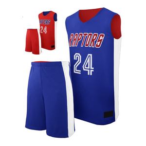 Camisetas de baloncesto por sublimación Reversible para hombre, último diseño, conjunto de uniformes en blanco de talla grande personalizada, precio al por mayor - Product Image 1