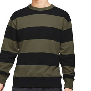 LOGO personnalisé nom de marque lettre conception pull en tricot surdimensionné 100% coton décontracté chaud hiver pull hommes à la mode Streetwear ample - Product Image 1