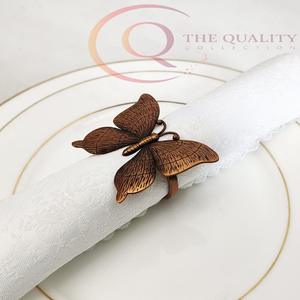 Anneaux de serviette décoratifs modernes en métal pour table à manger, accessoires de table de mariage écologiques améliorant la présentation des repas - Product Image 3