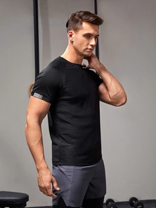 Camisetas de hombre superventas Ropa de fitness de moda a un precio Logotipo personalizado Impreso 100% Material de algodón - Product Image 4