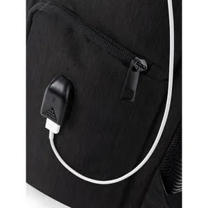 Q-Tech Custom <b>Roll</b>-Top <b>Backpack</b> Promotional Charge <b>Backpack</b> with Unique Design for Merchandising - Product Image 2