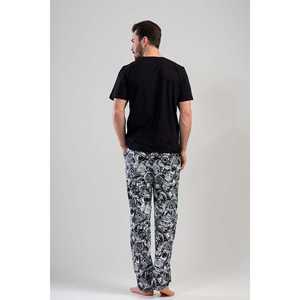 Conjunto de Pijama de Manga Corta para Hombre con Bolsillos y Cierre de Botones, Ropa de Dormir Cómoda - Product Image 2