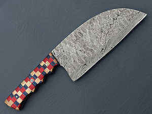 Cuchillo de carnicero de cocina de acero de Damasco de estilo japonés más vendido, hoja VG10 con mango de madera, venta directa de fábrica, cuchillo para picar - Product Image 5