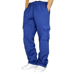 2026 hommes polaire Cargo Baggy pantalons de survêtement Style Baggy Joggers noir cordon de serrage dans un style unique - Product Image 3