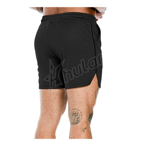 2025 Short de sport personnalisé pour hommes Short de sport en polyester à séchage rapide avec motif solide écologique - Product Image 6