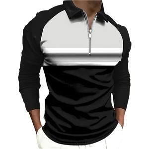 Primavera otoño hombres ropa nueva manga corta Color Polo camisa hombres deporte Casual Tops Polo camisa - Product Image 4