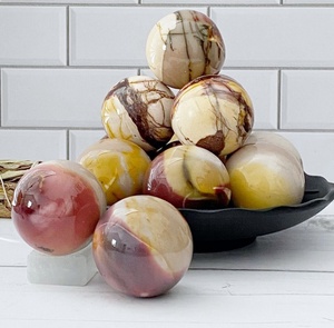 Meilleure qualité cristal naturel en vrac Quartz vente en gros sphère guérison pierre précieuse pierre polie Mookaite jaspe boule - Product Image 3