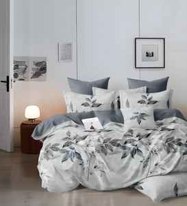 Colcha de algodón tamaño King de alta calidad con funda de almohada sábanas rojas para uso doméstico - Product Image 1