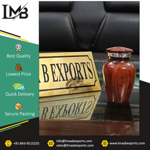 Profesionales en la venta de urnas de cremación de recuerdo de latón/aluminio de suministros funerarios de metal de primera calidad de India - Product Image 2