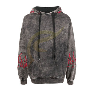 Sudaderas con capucha de lavado ácido para hombre con logotipo personalizado más vendidas, servicio OEM, sudaderas con capucha de lavado ácido simples para hombre - Product Image 5