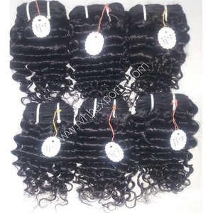 Gran Stock de Extensiones de Cabello Humano Remy Virgen Natural al por Mayor, Cabello Indio Rizado Kinky, Tejido de Cabello con Doble Trama a Máquina - Product Image 6