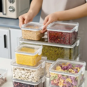 Recipientes para alimentos Frutas Verduras Carne Recipientes para alimentos con tapa Refrigerador Plástico transparente en plástico fabricante de Vietnam - Product Image 2