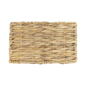 Ensemble de paniers de rangement Natural Touch 2 faits à la main par des artisans vietnamiens Jacinthe d'eau Boîte de rangement polyvalente en gros - Product Image 5