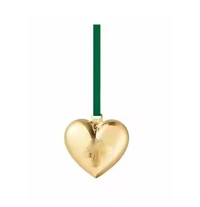 Ornements suspendus en forme de coeur en métal Décoration d'arbre de Noël faite à la main Décoration de fête très demandée - Product Image 2