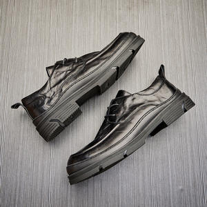 Chaussures Oxford en cuir de vachette pleine fleur avec talon amorti et design antidérapant, chaussures habillées pour hommes, chaussures en cuir - Product Image 4