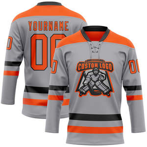 High Quality Oem Custom Ice Hockey White Blank Uniform Twill Embroidery Ice Hockey Jersey Uniforms Wear - Product Image 4