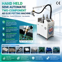 Máquina Dispensadora de Pegamento AB Semiautomática de Dos Partes, Equipo de Encapsulado de Resina Epoxi y Silicona para Luces LED, PCB, Baterías y Electrónica
