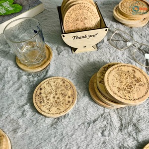 Dessous de verre pour boissons Dessous de verre pour table à café Protection de table Décor à la maison Convient aux tasses Tasses Boissons fabriquées au Viet Nam - Product Image 4