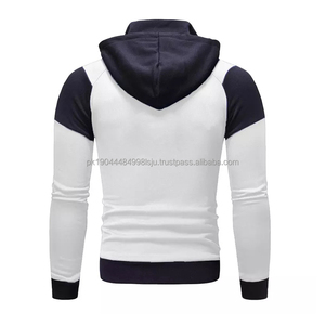 Sudaderas con capucha recortadas personalizadas para hombre, Boxy Fit, ropa de calle de invierno en relieve de gran tamaño, diseño de cremallera esencial, tela 3D - Product Image 4