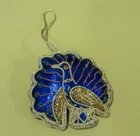 Vente en gros de décorations et accessoires de Noël festifs Jaunty Zari de 3 pouces pour arbre de Noël, en provenance d'Inde, 34648, pour la décoration des fêtes