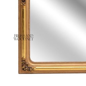 Espejo de Pared Clásico con Marco Rectangular Dorado de Lujo - Product Image 3