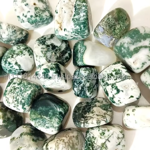 Piedra preciosa suelta de cristal Natural de ágata de árbol caído para curación y Reiki Chakra a granel al por mayor piedra preciosa de ágata de pavo real - Product Image 2