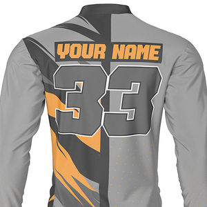 Maillot de course tout-terrain de haute qualité à séchage rapide absorbant la sueur T-shirt à manches longues de moto Maillot de motocross personnalisé - Product Image 5