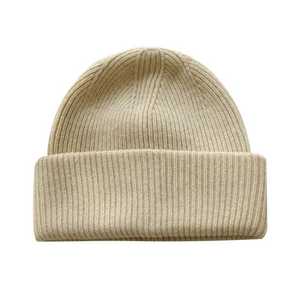 Logo personnalisé manchette bonnet pour hommes femmes hiver épais tissu acrylique côtelé plié simple-manchette Street Wear extérieur chaud casquette - Product Image 5