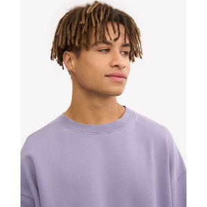 High Quality Blank Sweatshirt Men Winter Sweatshirt Crew Neck <b>Thick</b> <b>Fleece</b> Casual Loose Fit Plain Pullover Sweatshirt - Product Image 2