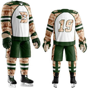 ผู้จัดจำหน่ายชุดฮอกกี้น้ำแข็งขายส่ง รับผลิตตามแบบ พร้อมบริการสกรีนโลโก้ ชุดทีมมืออาชีพ เสื้อ กางเกง ผลิตจำนวนมาก ส่งออก - Product Image 6