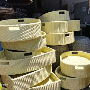 Vietnam Manufacturer PE Rattan <b>Pool</b> Floating Serving Tray Party Basket - Product Image 1