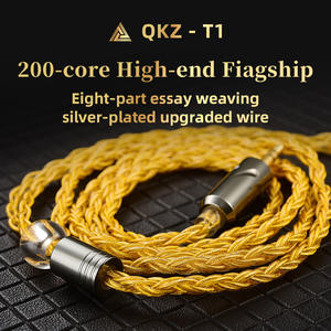 Câble de mise à niveau plaqué argent <span class=keywords><strong>QKZ</strong></span> T1 pour son audiophile câble d'écouteur détachable à 8 brins pour mise à niveau du casque <span class=keywords><strong>KZ</strong></span> CCA TRN CVJ - Product Image 6