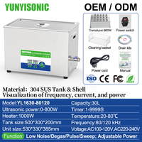 Pencuci Ultrasonik Yunyisonic 30L 80/120kHz Frekuensi Ganda dengan Degas untuk Pembersihan Pori-pori Halus pada Elemen Filter Logam Sinter