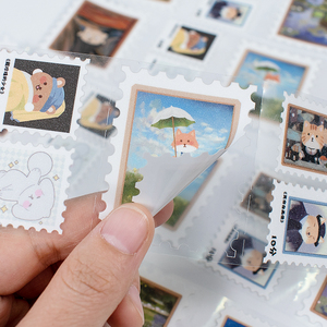 Autocollants de journalisation personnalisés pour la décoration uniquement, <span class=keywords><strong>scrapbooking</strong></span>, artisanat, autocollants en vinyle holographique pailleté, autocollants de tampon washi - Product Image 3