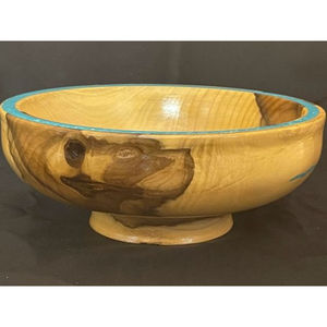 Premium Restaurant Wood and Resin Food <b>Bowl</b> Round Medium Size Teak Wood Ideal for <b>Serving</b> Fruits and Food Elegant Quality Design - Product Image 5