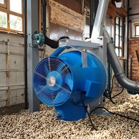 Système d'humidification agricole industriel à brumisation par ventilateur de plafond en acier inoxydable pour l'élimination de la poussière et le refroidissement des élevages avicoles OEM/ODM