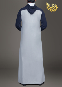 เสื้อผ้าพื้นเมือง Jubba แบบลำลองมีฝาปิดผ้าธรรมดาดีไซน์แบบดั้งเดิม - Product Image 2