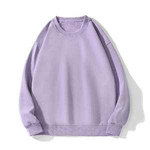 Suéter de Gran Tamaño para Hombre y Mujer, Sudaderas Unisex, Algodón 430 Gsm, Logotipo Personalizado, Cuello Redondo en Blanco, Patrón de Hombros Caídos, Invierno - Product Image 3