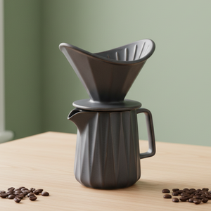 Juego de Cafetera y Gotero de Porcelana Duradera de Primera Calidad Multiusos 3461000SETL-0.4 para Amantes del Café - Product Image 3