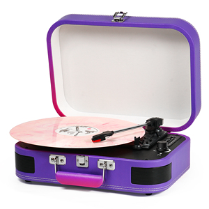 Caliente vinilo <span class=keywords><strong>buen</strong></span> <span class=keywords><strong>sonido</strong></span> gramófono registro altavoz soporte caja de música Vintage maleta Bluetooth <span class=keywords><strong>tocadiscos</strong></span> con altavoz incorporado - Product Image 3