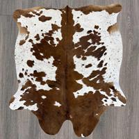 Vente en gros de cuir de vachette brun naturel véritable, taille personnalisée, imprimé animal papillon, vintage, ouvert, imperméable, grande capacité