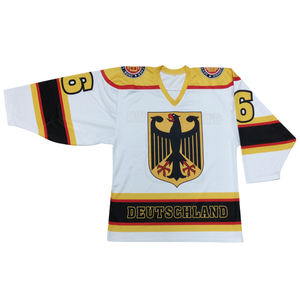 Combinaison d'entraînement de hockey sur glace personnalisable Mammoth, nouveau standard, jersey sur mesure à thème français avec broderie feuille d'érable - Product Image 6