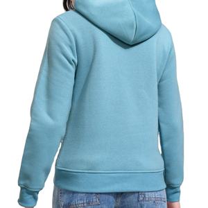 Sweat-shirt pour femme à capuche, 100% coton molletonné respirant, couleur unie, design personnalisé, logo frontal, épaules tombantes, décontracté, hiver - Product Image 4