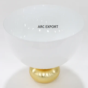 Luxury White Designer Decoration Fancy With Golden Stand One Side Gold Design Antique Modern Fancy Serving <b>Bowls</b> <b>for</b> Top <b>Sale</b> - Product Image 4