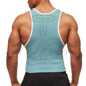 เสื้อกล้ามผู้ชายแฟชั่น ระบายอากาศได้ดี ผ้าถัก สปอร์ต 100% ผ้าฝ้าย ราคาถูก คุณภาพดีที่สุด สำหรับออกกำลังกาย - Product Image 4