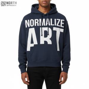 Sudadera con Capucha de Felpa de Lujo, Estilo Invernal 2025, 500gsm, Personalizada, Poliéster/Algodón, con Diseño de Bolsillo con Patrón Sólido en Relieve, de Secado Rápido - Product Image 1